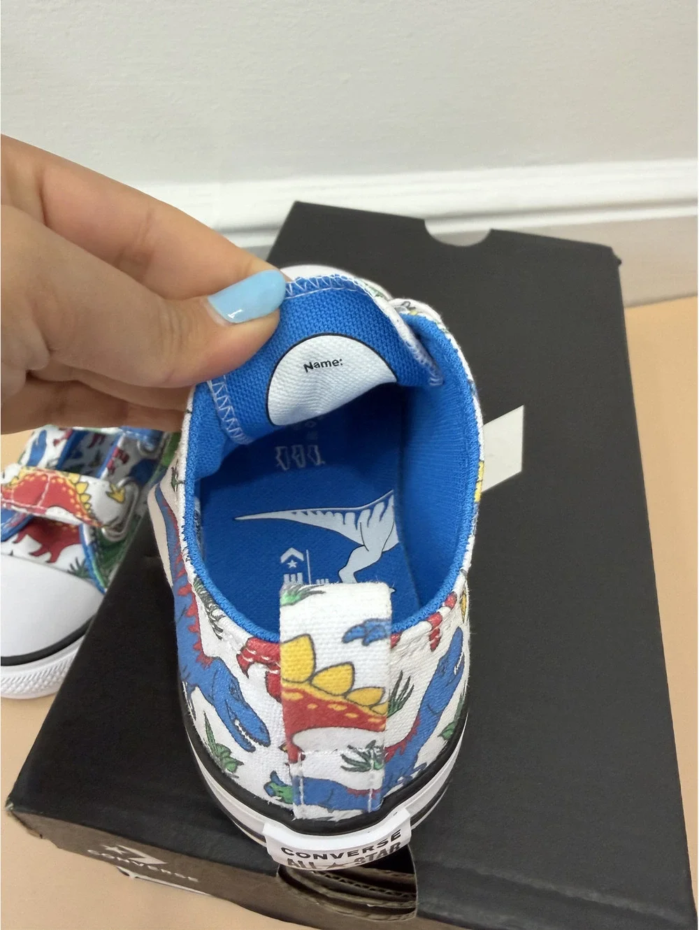 Converse Unisex Chuck Taylor All Star Dino Party Easy On (Infant/Toddler) White